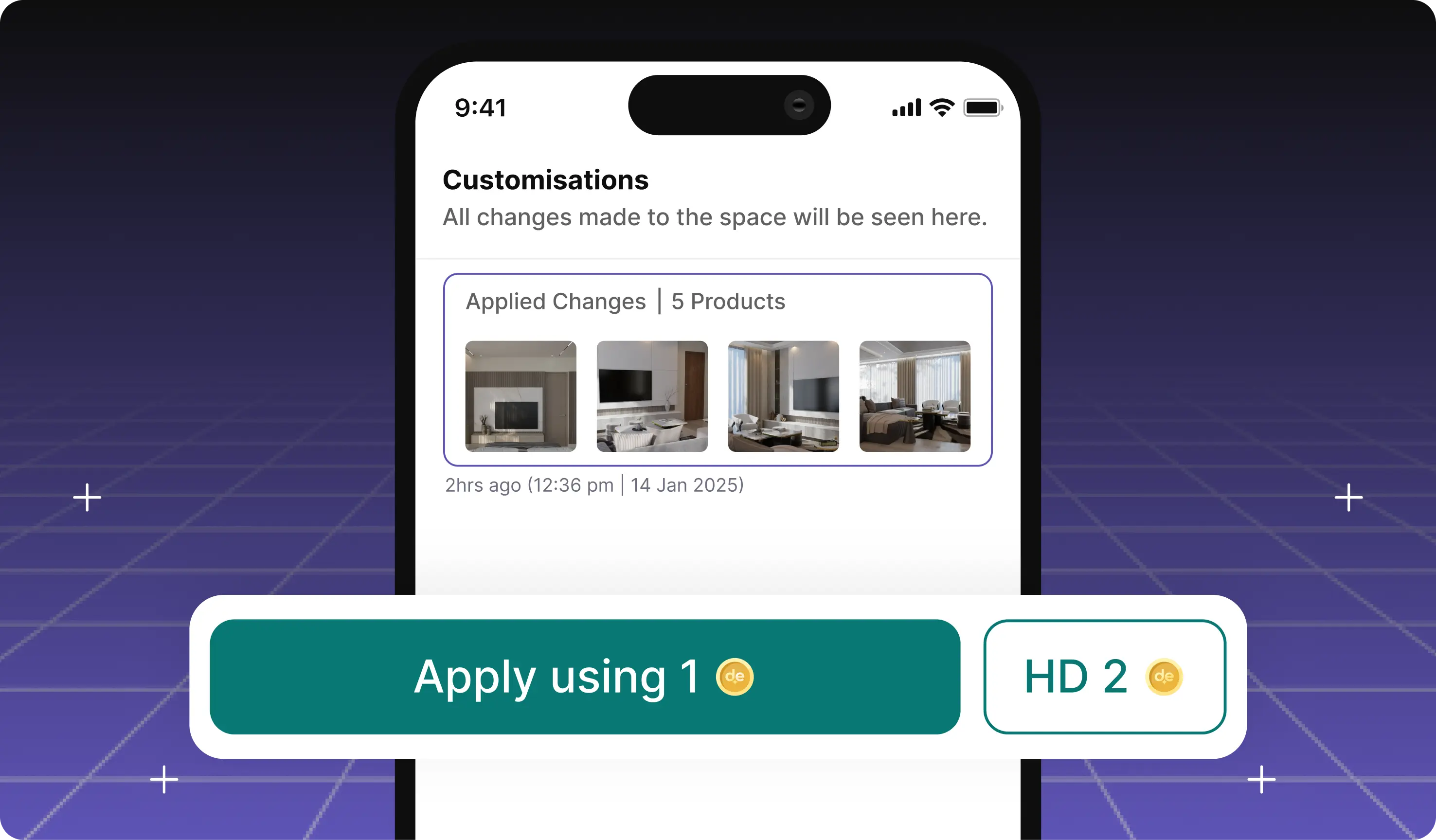 Space customisation preview